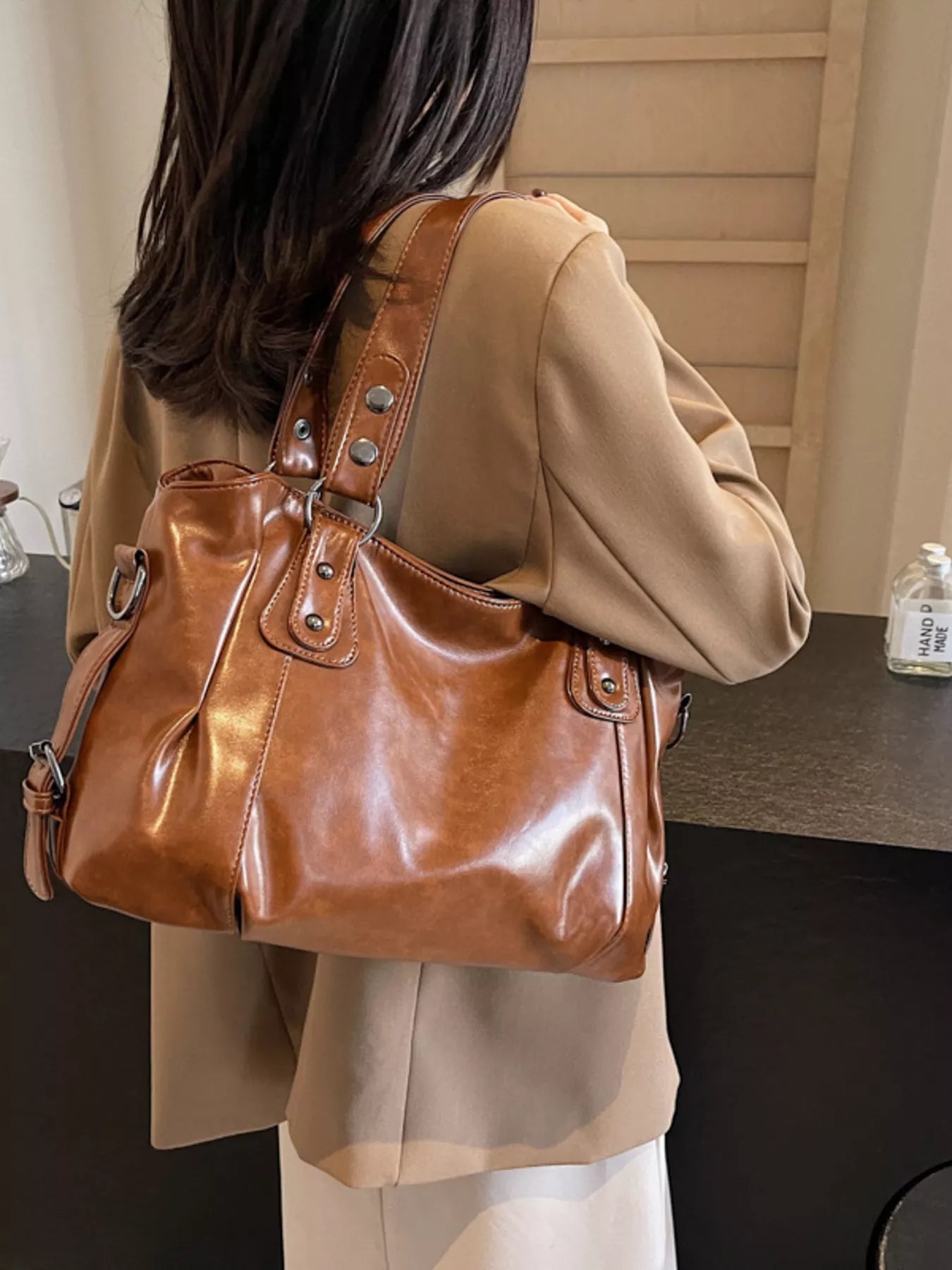 Vintage Style Leather Handbag 