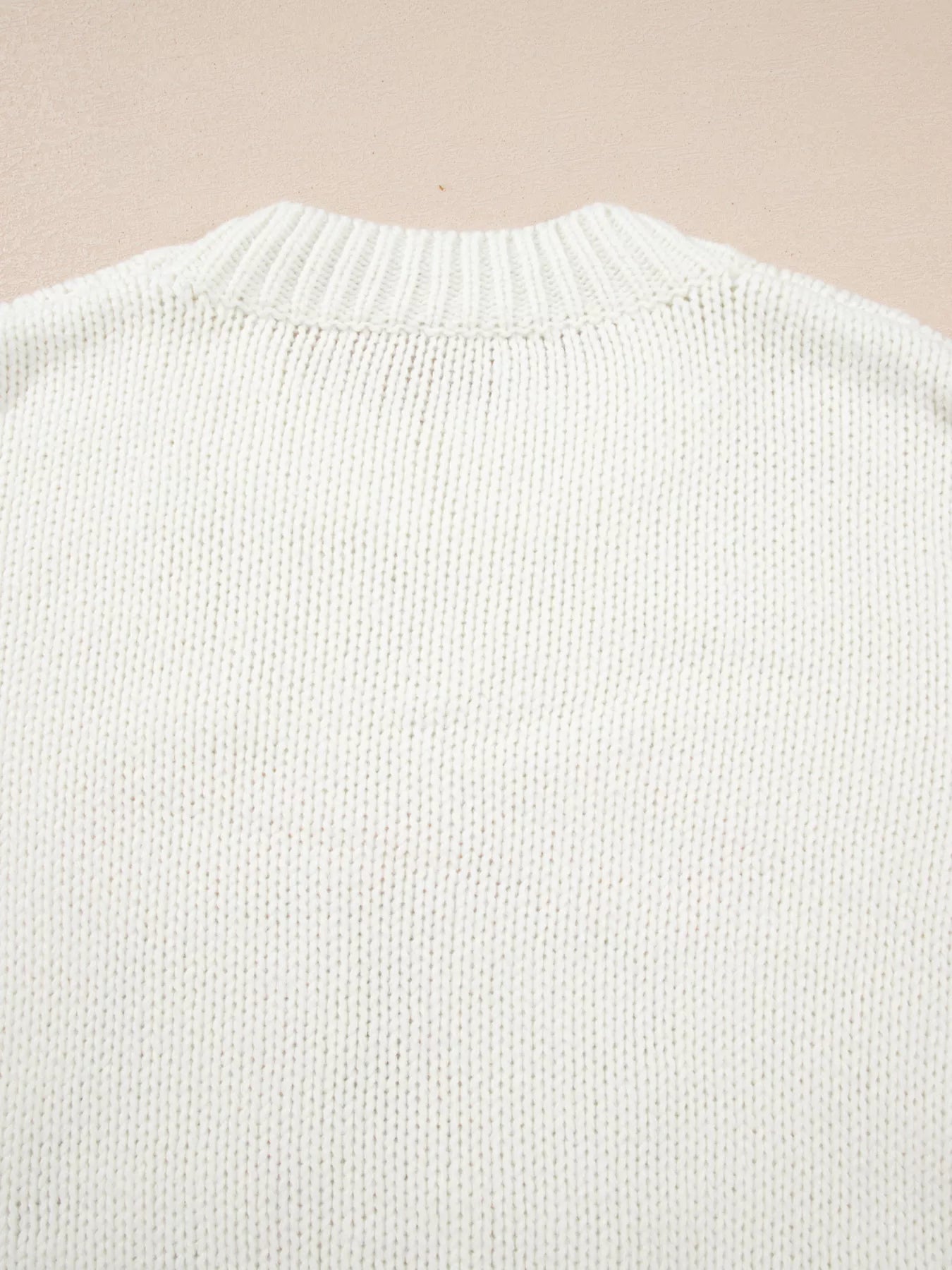 Embroidered Bow Boots Graphic Drop Shoulder Sweater 