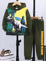 Children's Dinosaur Park Hoodie and Pants Set 