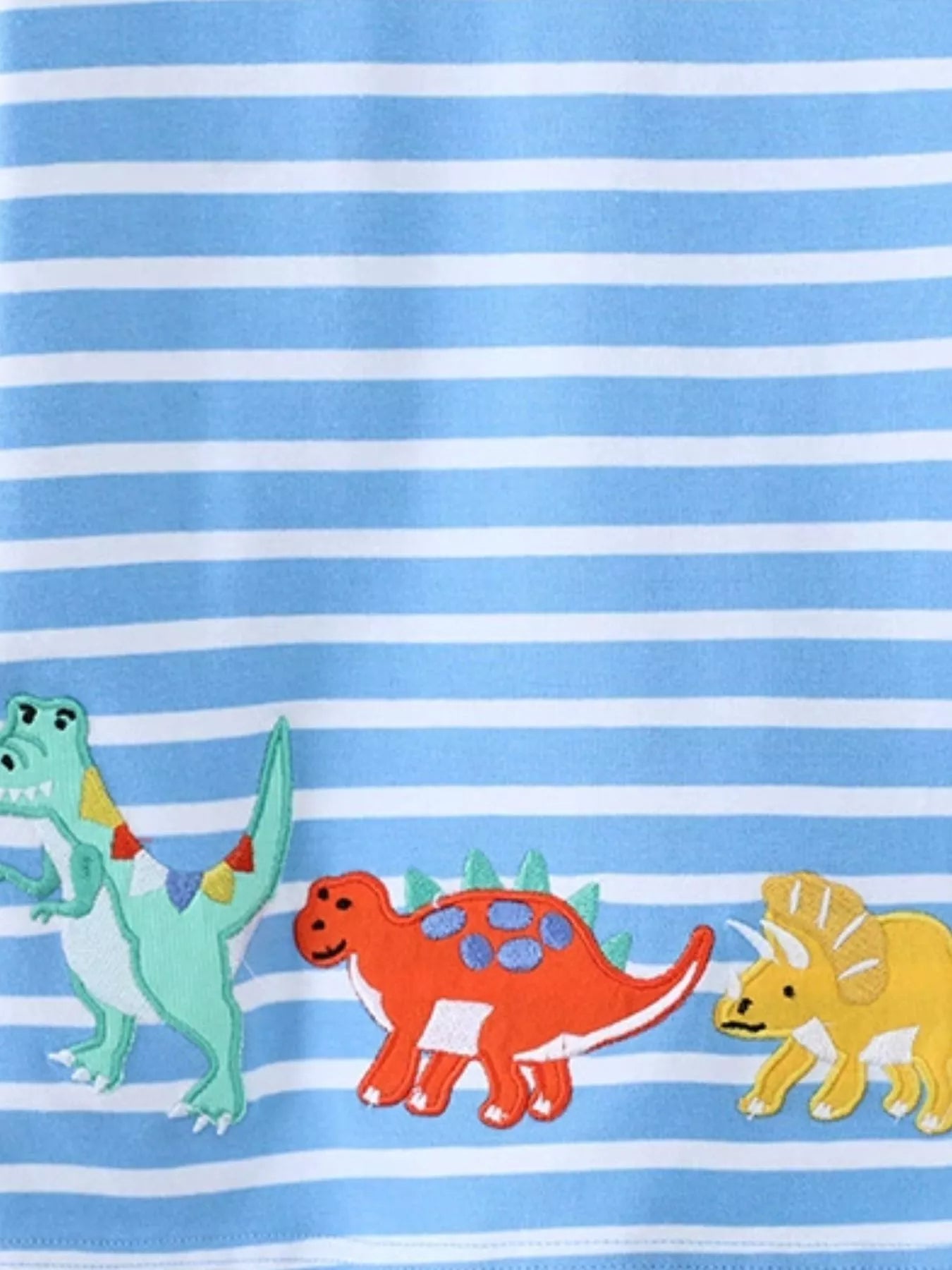 Children's Dinosaur Striped Long Sleeve T-Shirt 