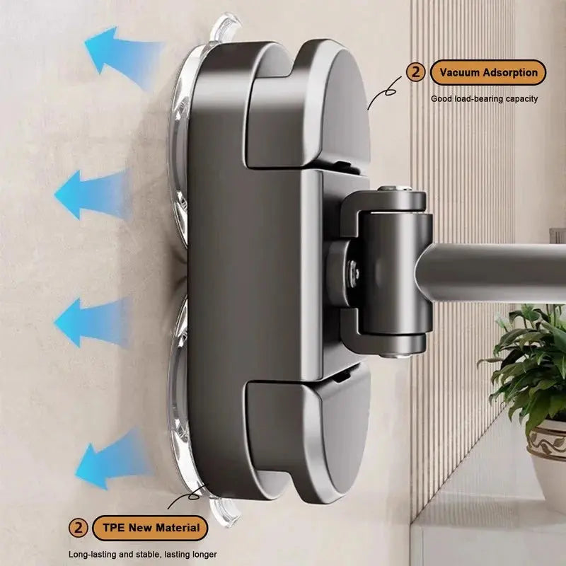 6/8 inch Wall Mounted Makeup Mirror Extending Folding Double Sided Rotating Bathroom Makeup Mirror 3x Magnification with Light