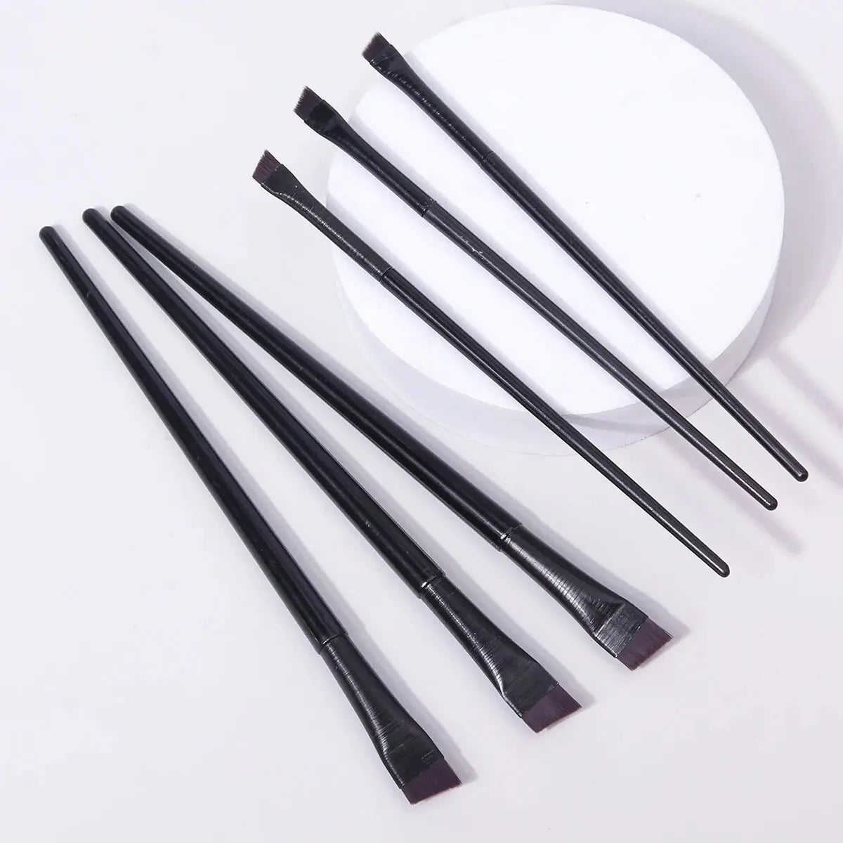 6 Pcs Popular Eye Makeup Brush High-End Ultra-Fine Thin Bevel Brush Eyeliner Brush Eyebrow Dyeing beauty makeup Tools dylinoshop