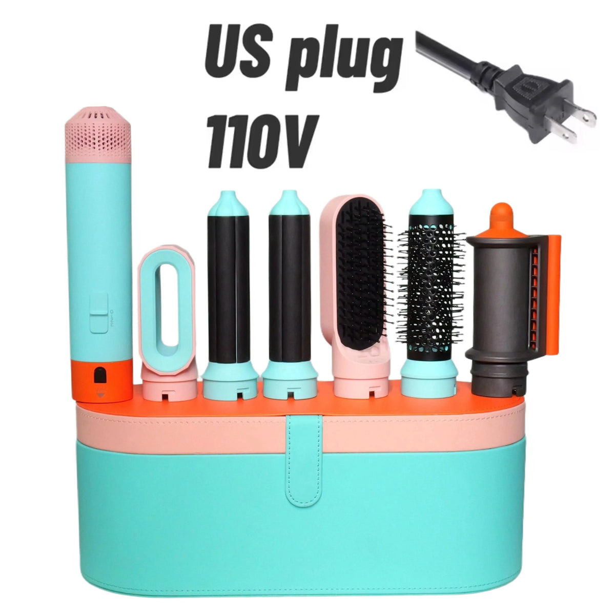 6-in-1 Multifunctional Hot Air Styling Brush with Curling Barrel dylinoshop