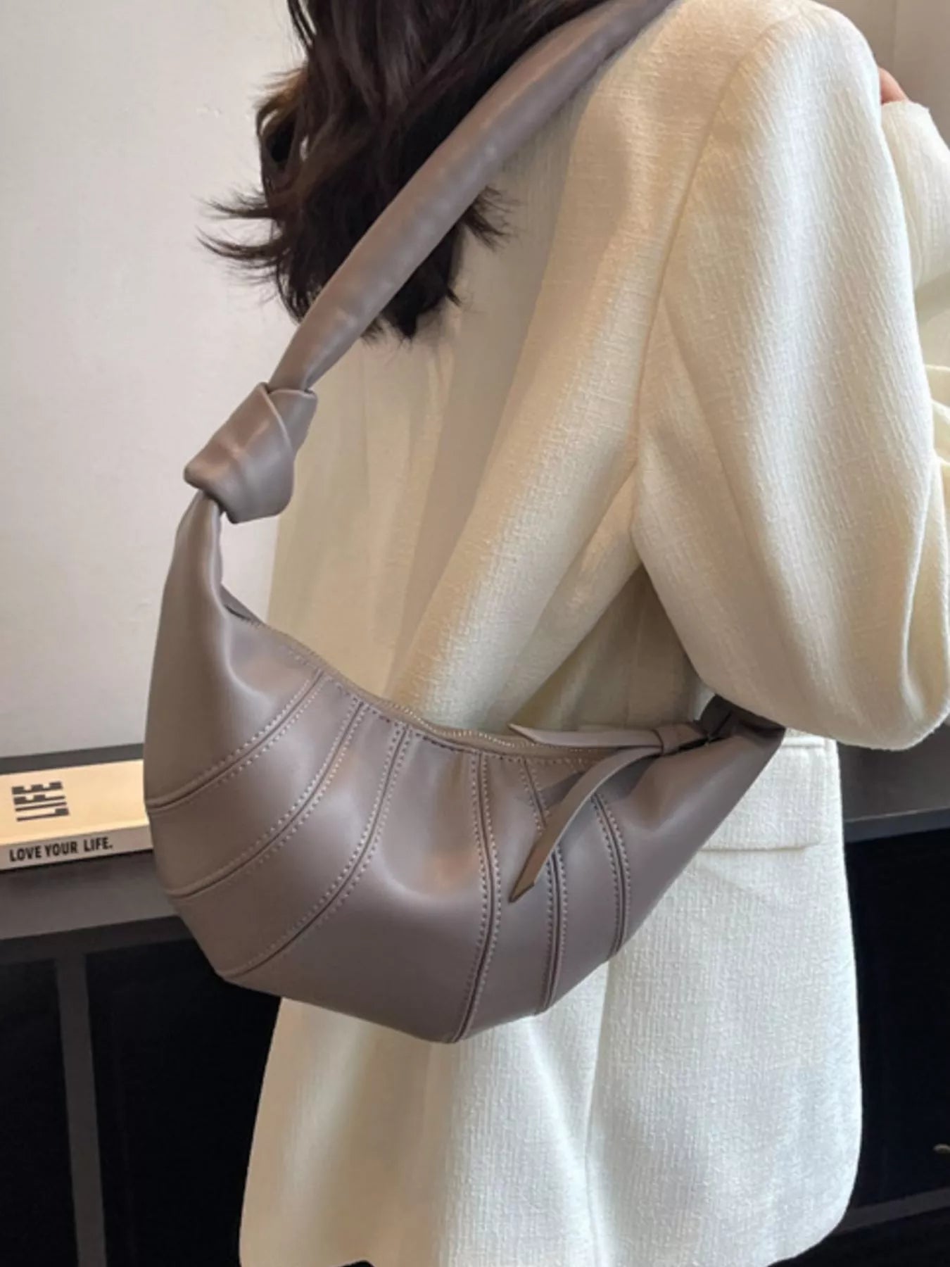 Stylish Crescent Hobo Crossbody Bag 