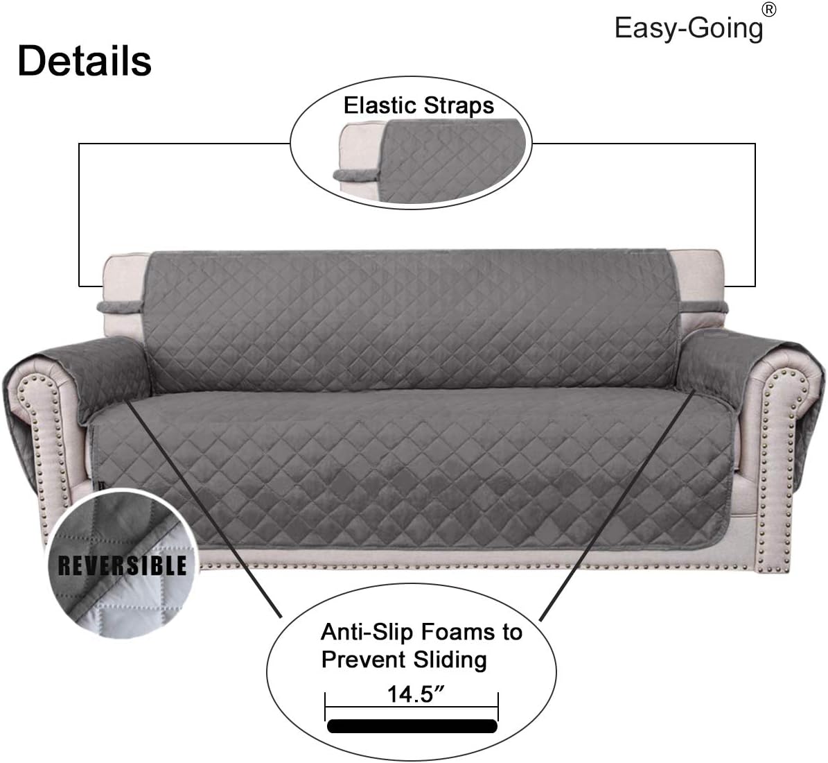 Easy-Going Quilted Sofa Shield 