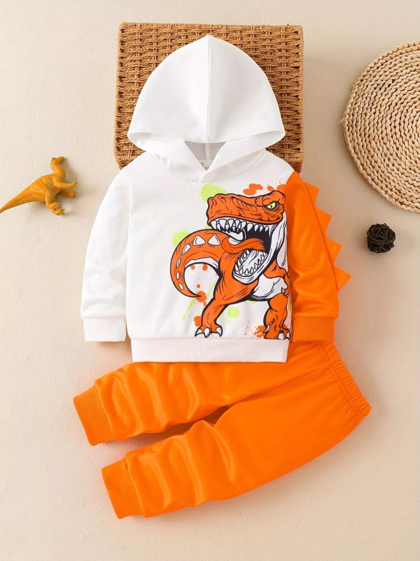 Children's Dinosaur Hoodie & Pants Set 