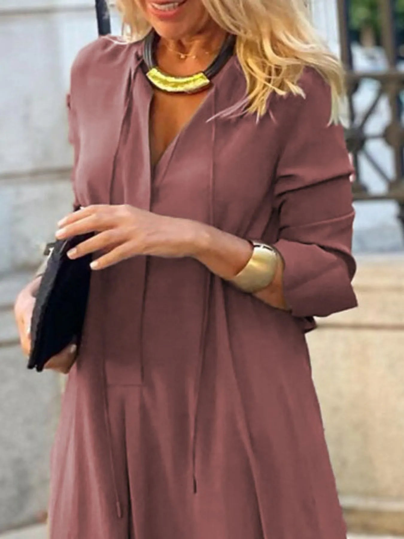 Full Size Solid Color Maxi Shirt Dress Plus Size 