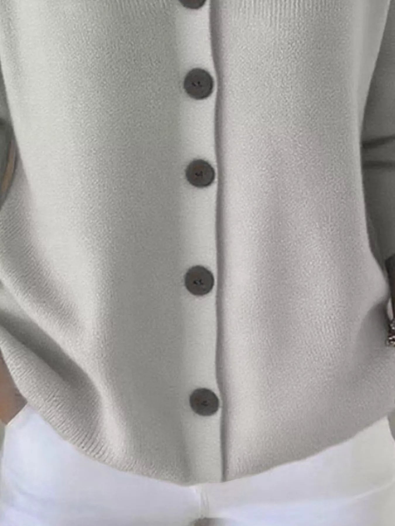 Full Size Hooded Button-Front Soft Knit Cardigan Plus Size 