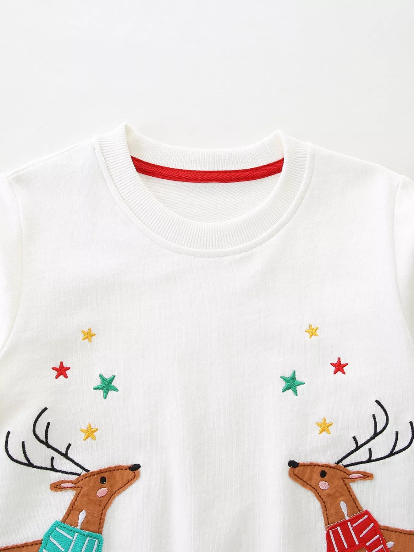 Children's Reindeer Embroidered Sweatshirt 