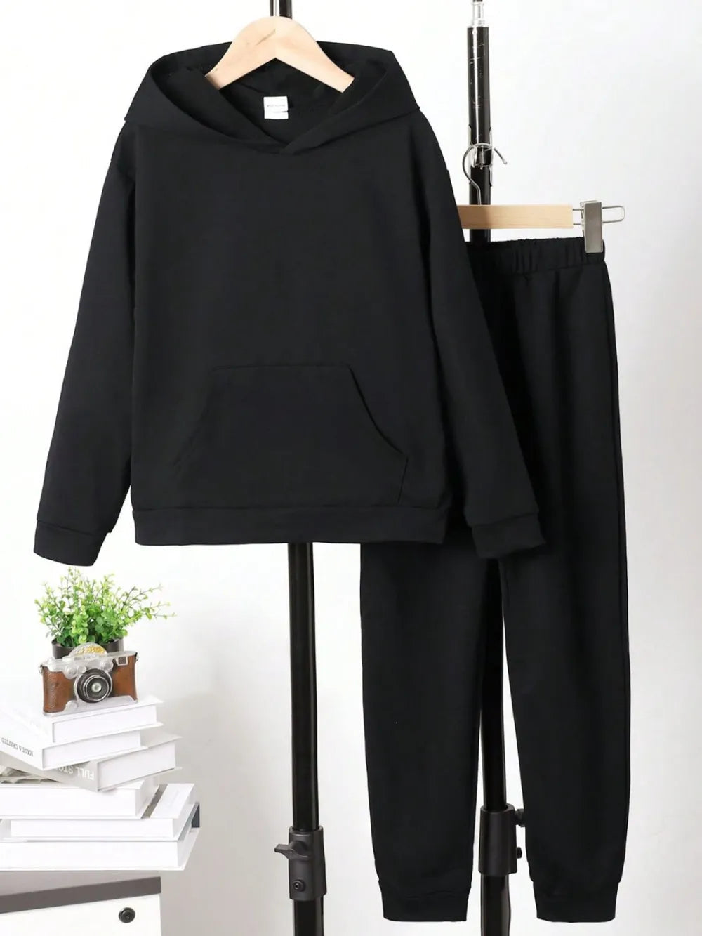Children's Graphic Long Sleeve Hoodie and Pants Set 