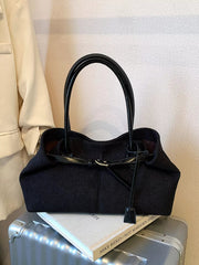 Buckle Decor Shoulder Bag 