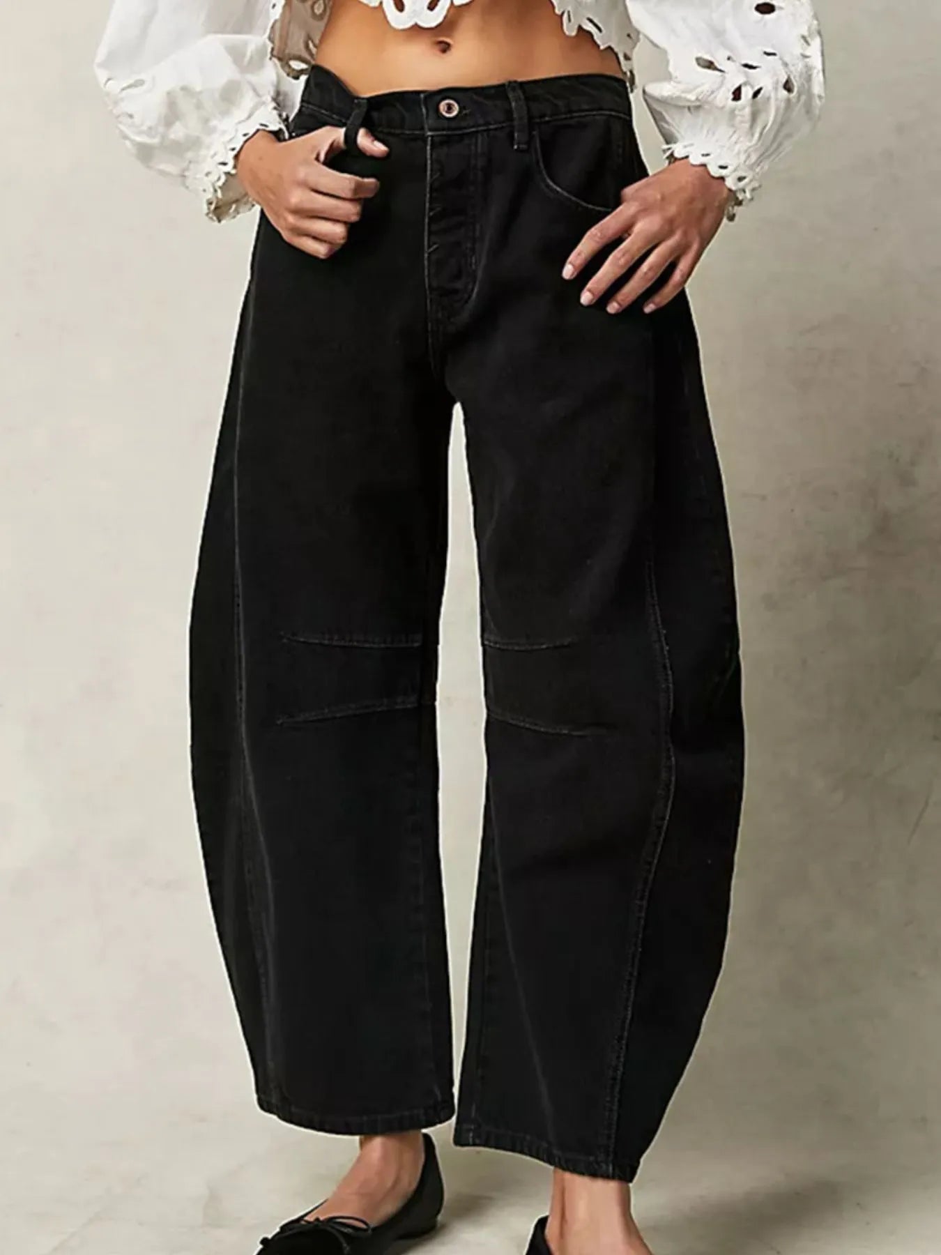 Wide Leg Relaxed Fit Jeans 
