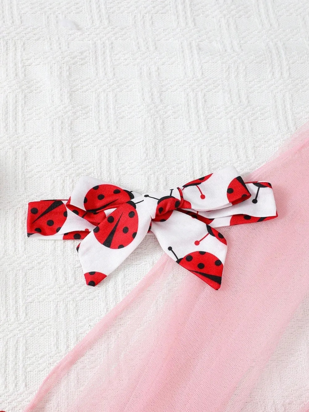 Children's Headband, Round Neck Ruffle Sleeve Top and Pants Set 