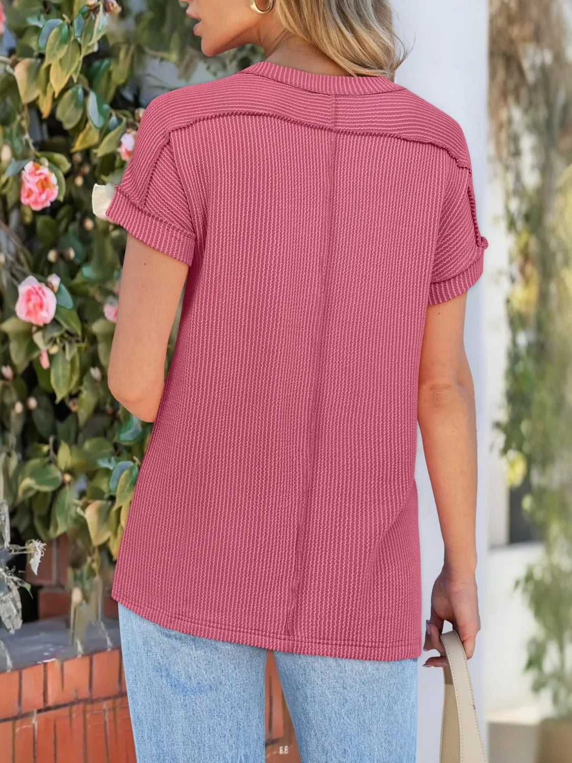 Round Neck Short Sleeve T-Shirt 