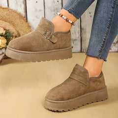 Round Toe Platform Boots 