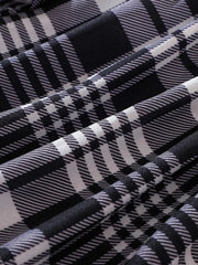 Children's Plaid Print Long Sleeve Dress 