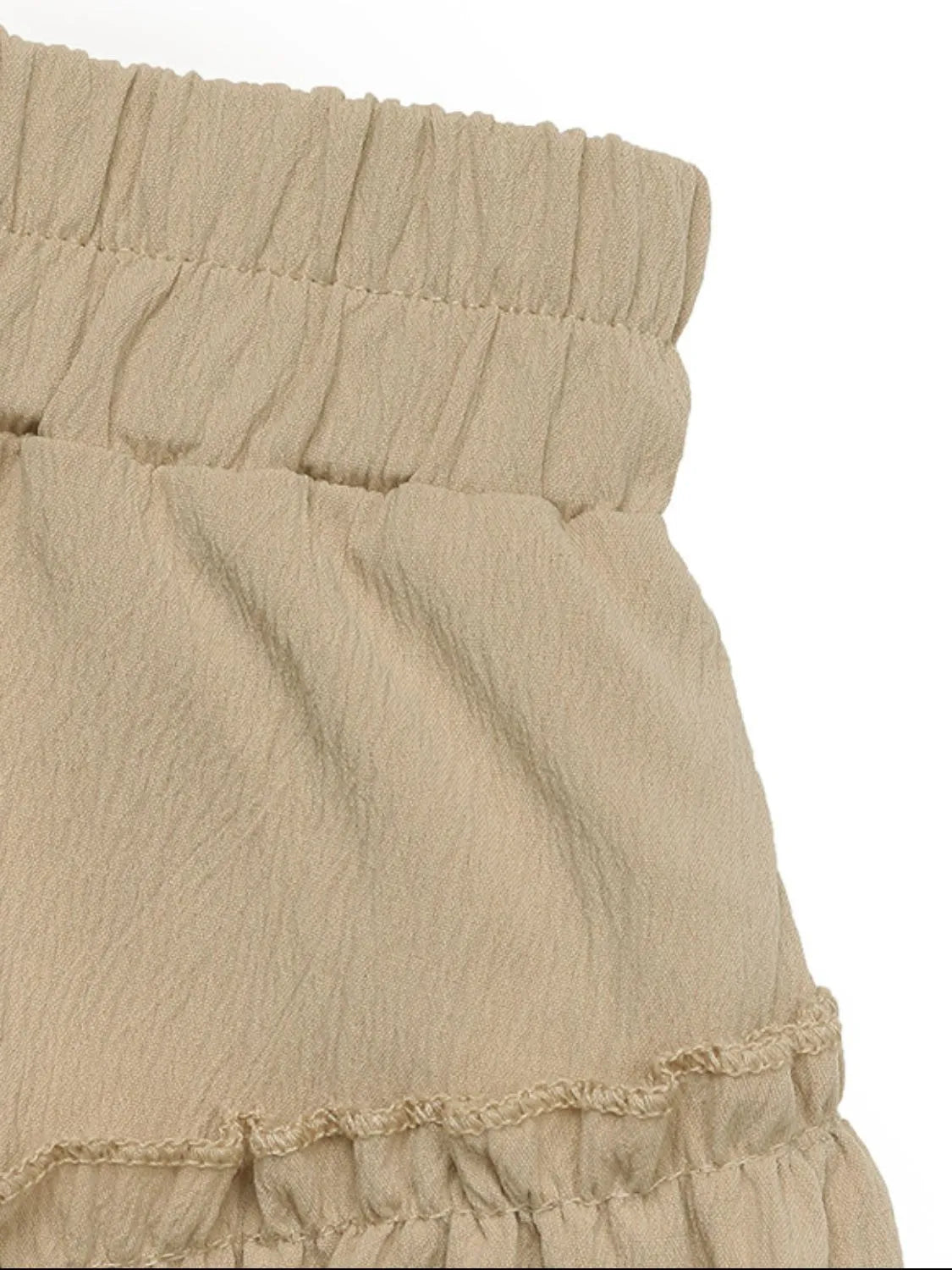 Elastic Waist Layered Skirt 