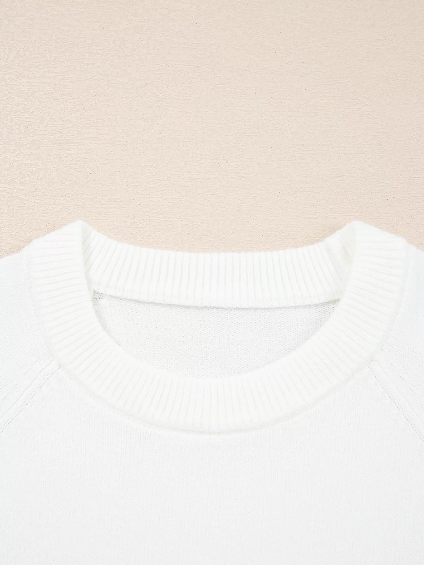MERRY Letter Pattern Christmas Raglan Sleeve Sweater 