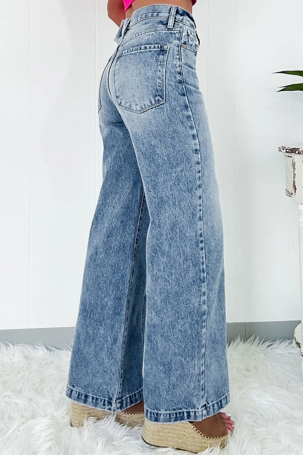 High Waist Wide Leg Jeans 