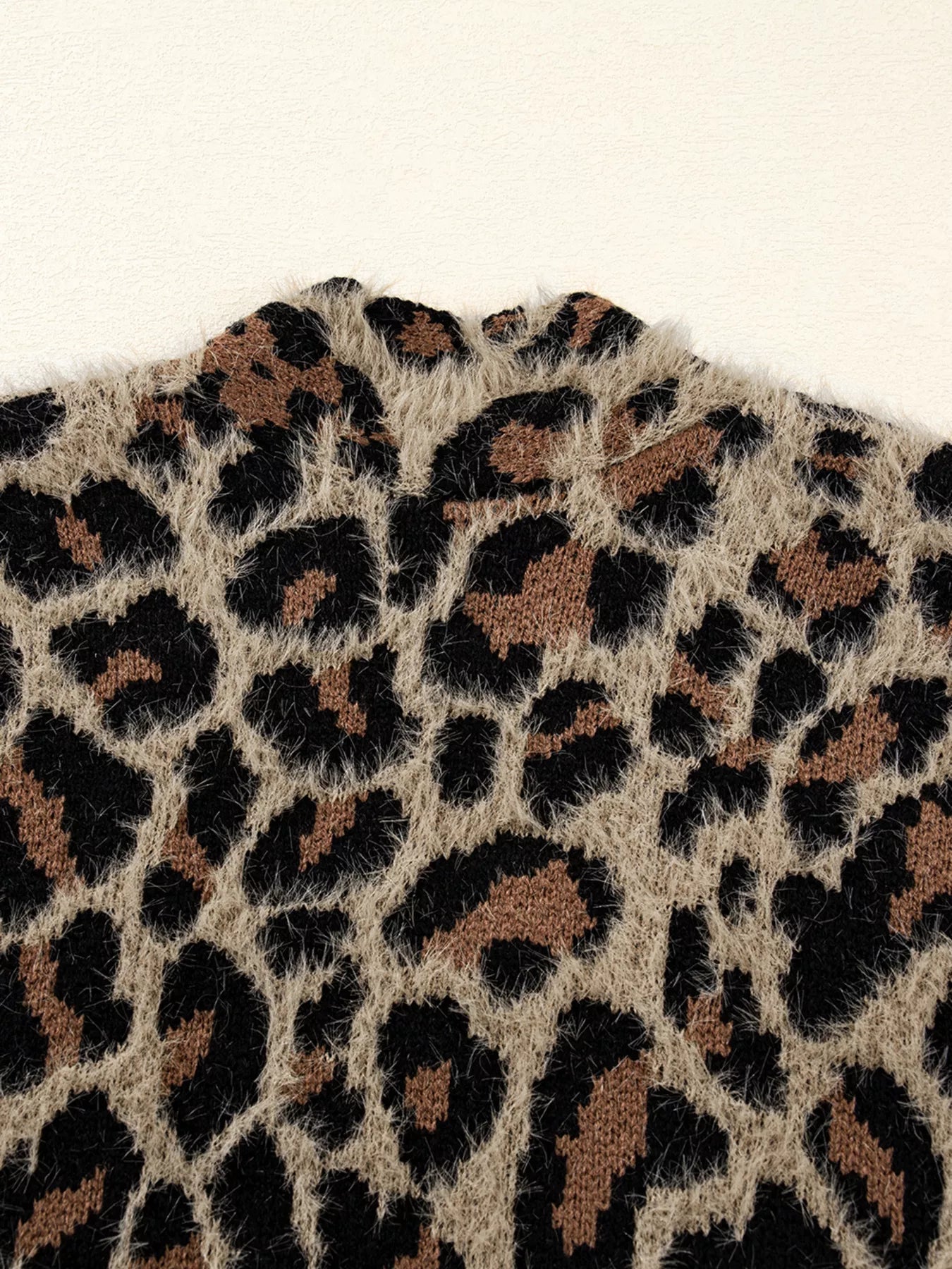 Leopard Open Casual Cardigan 