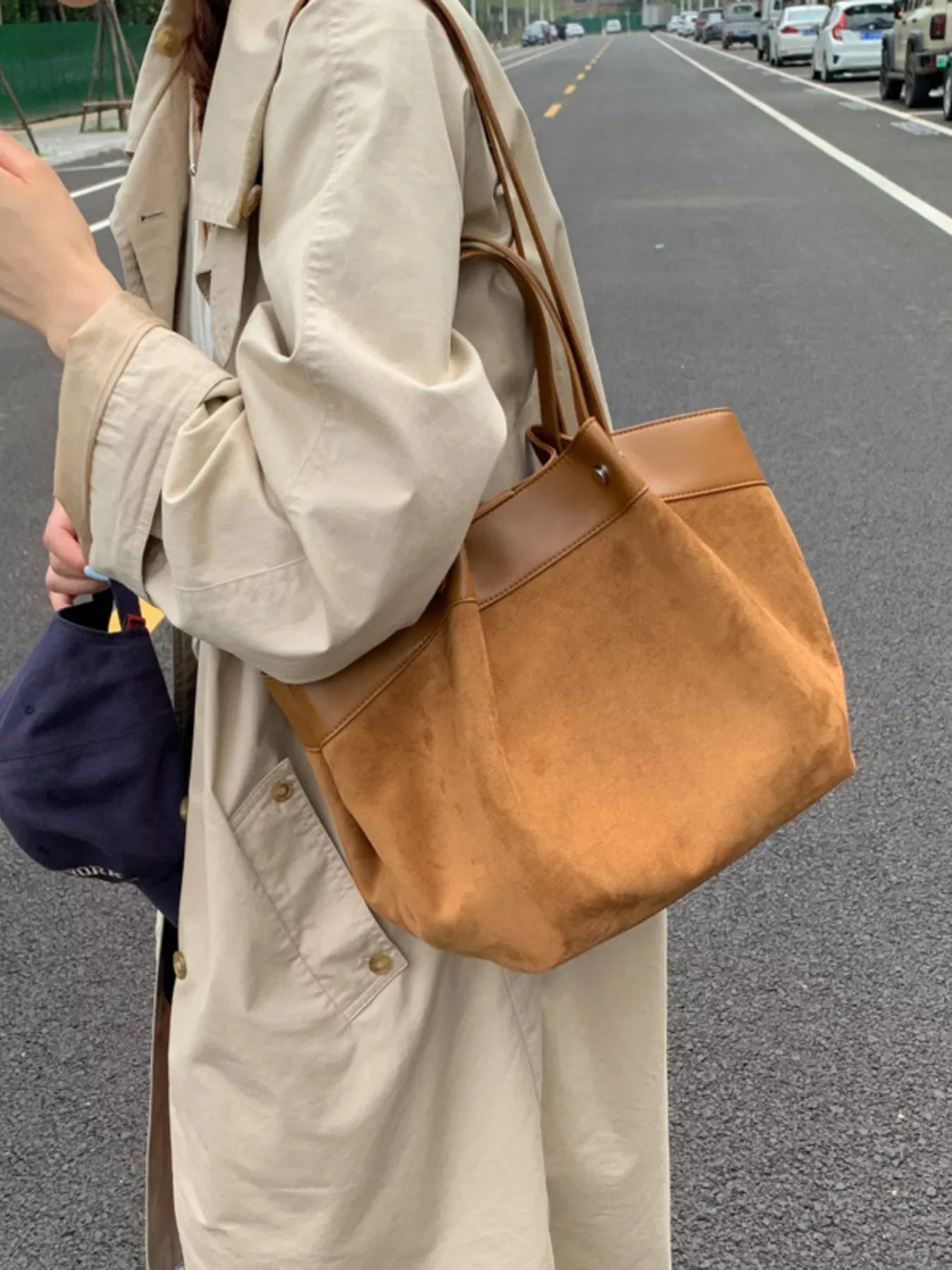 Lightweight Classic Color Tote Bag 