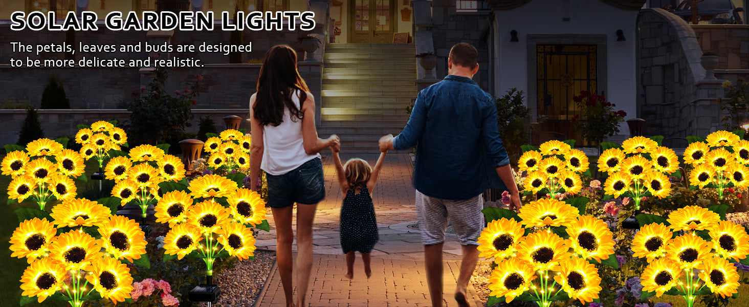 🌞Solar LED Sunflower Garden Lights-29.6inch/74cm 