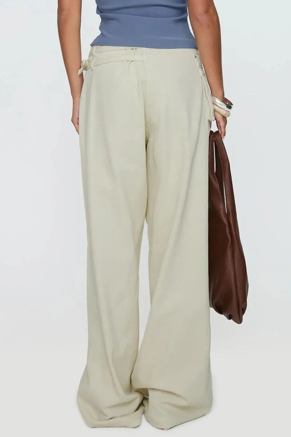 Wide Leg Jeans with Pockets 