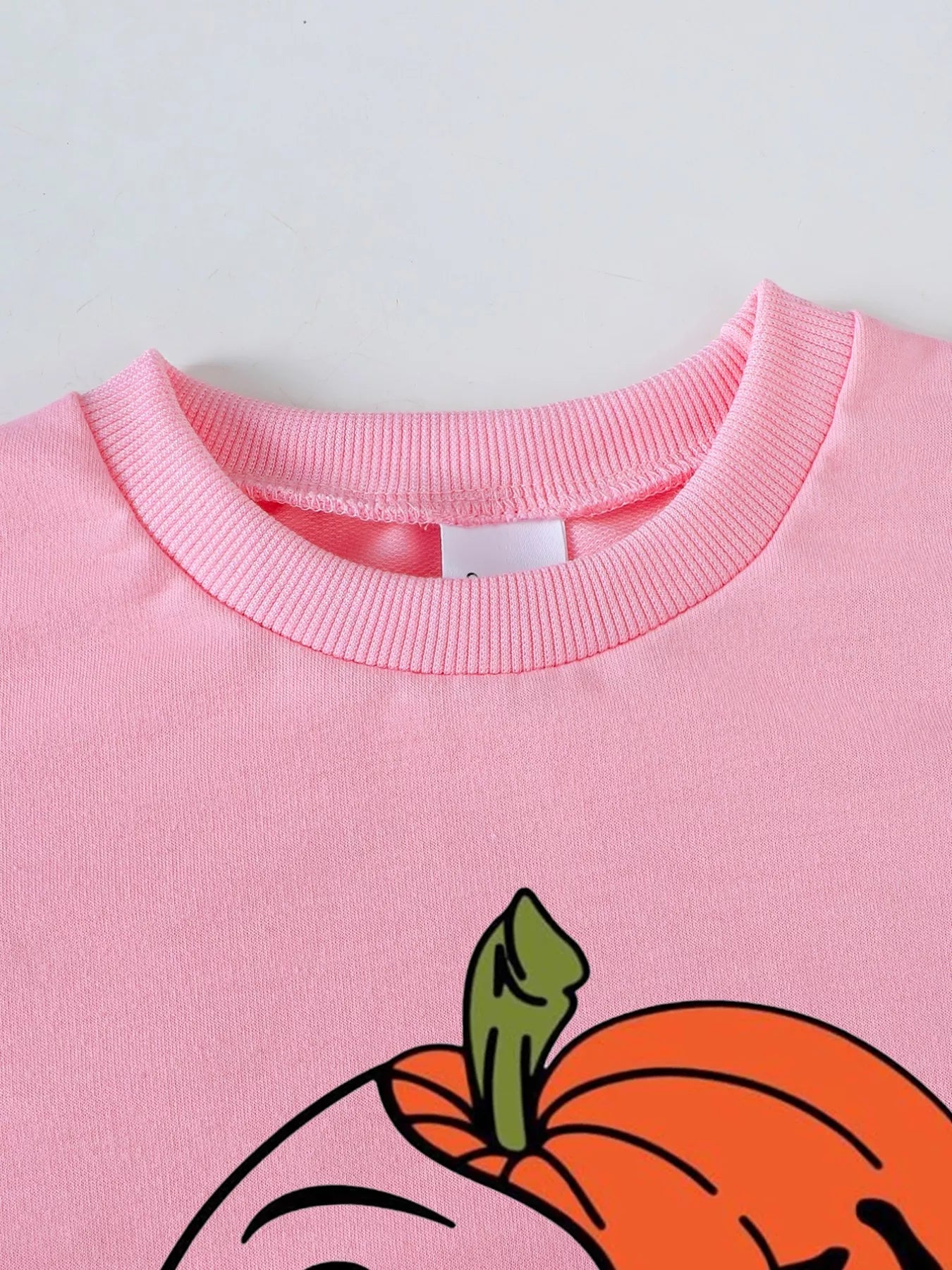 Children's Halloween Graphic Sweatshirt and Flare Pants Set 