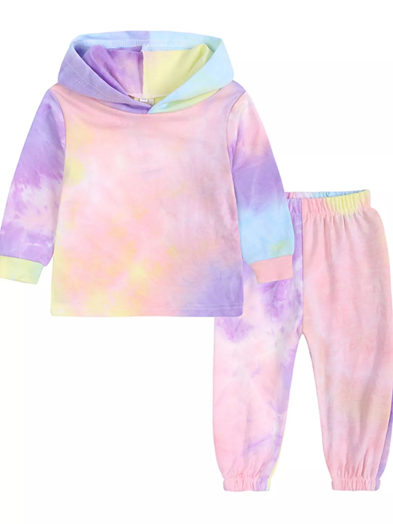 Children's Tie-Dye Hoodie and Pants Set 