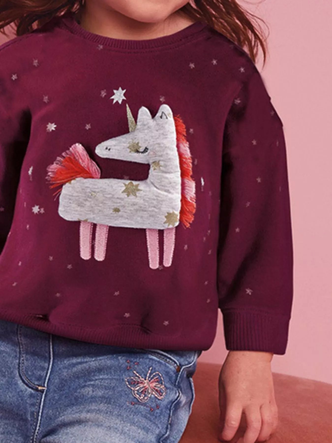 Children's Unicorn Round Neck Sweatshirt 