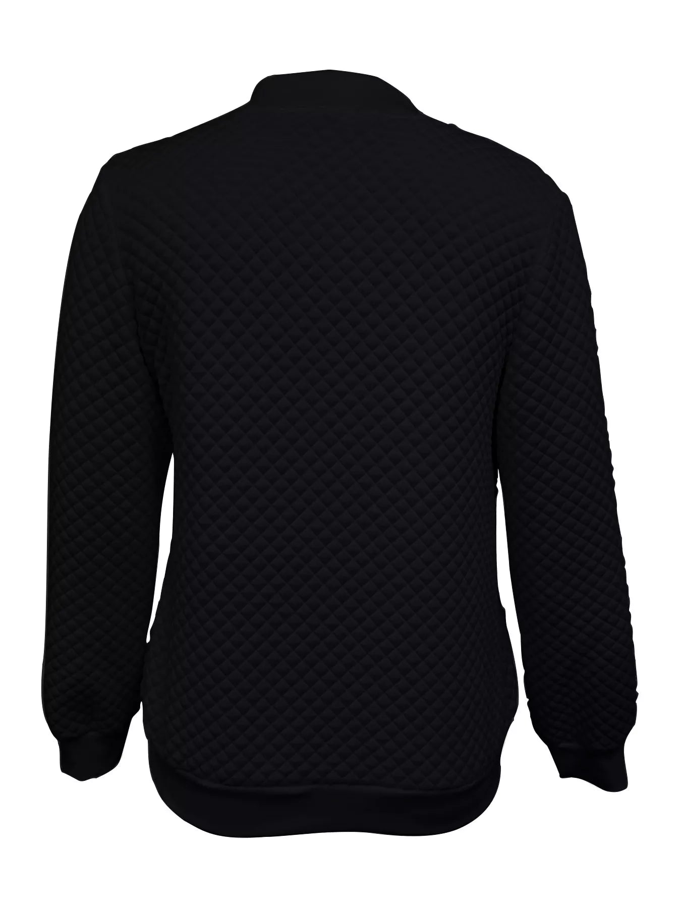 Textured Zip Up Long Sleeve Jacket 