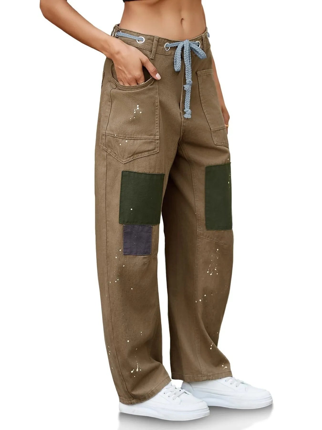 Washed Wide Leg Jeans 