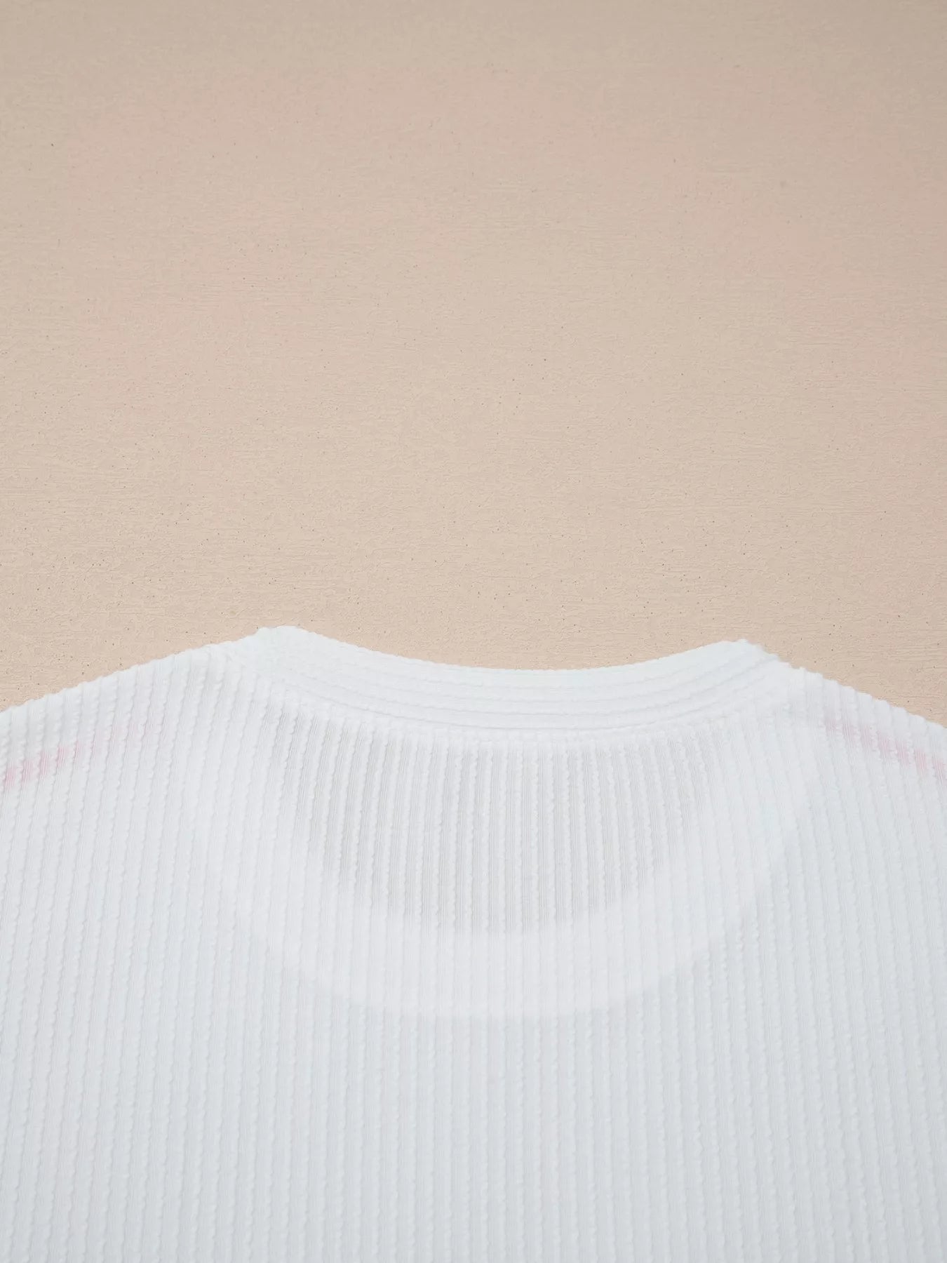 USA Graphic Half Sleeve Loose Ribbed Top 