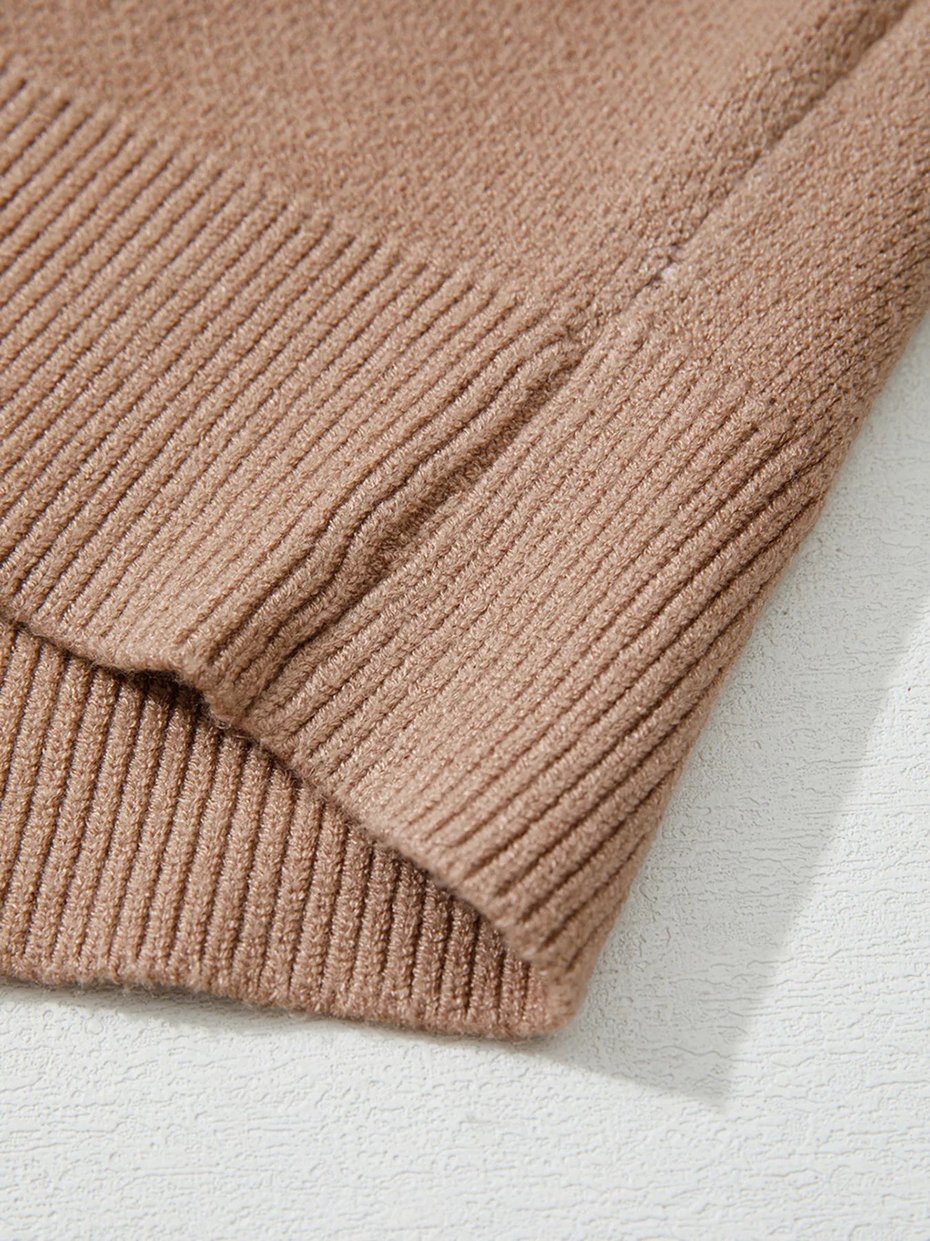 Leopard Color Block Knit Round Neck Baggy Sweater 