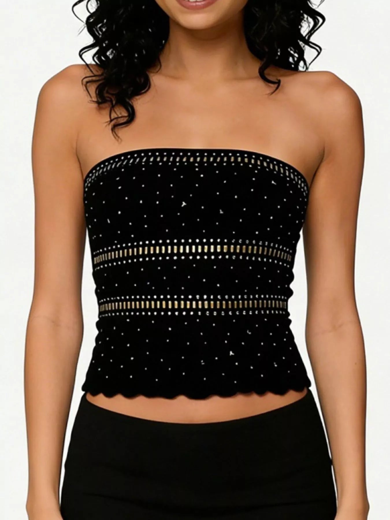 Rhinestone Tube Top 