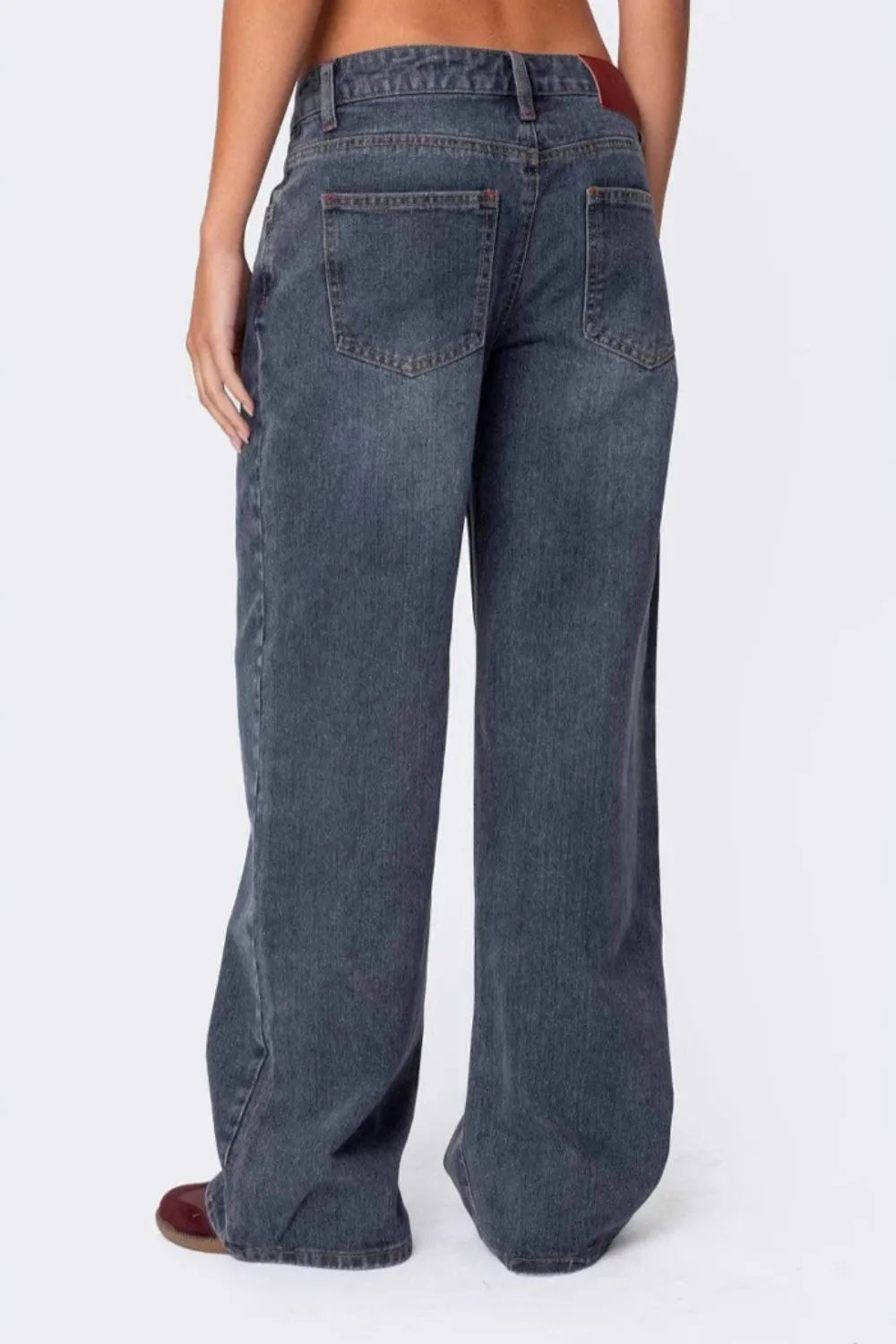 Wide Leg Jeans with Pockets 