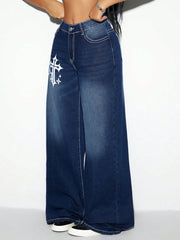 Cross Wide Leg Jeans 