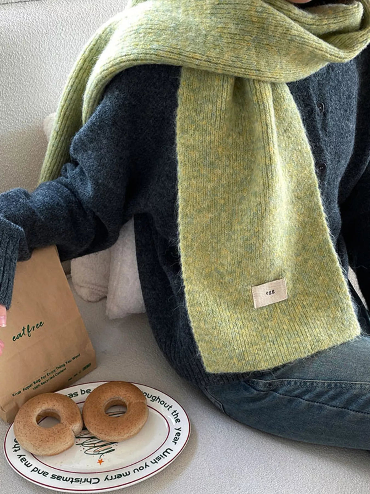 Cozy Knitted Winter Scarf 