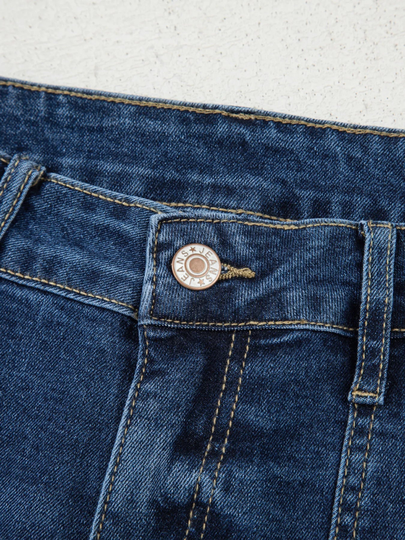 Cropped High Rise Wide Leg Jeans 