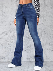 High Rise Jeans with Pockets 
