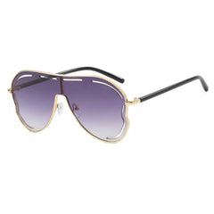 Oversized Aviator Gradient Sunglasses 