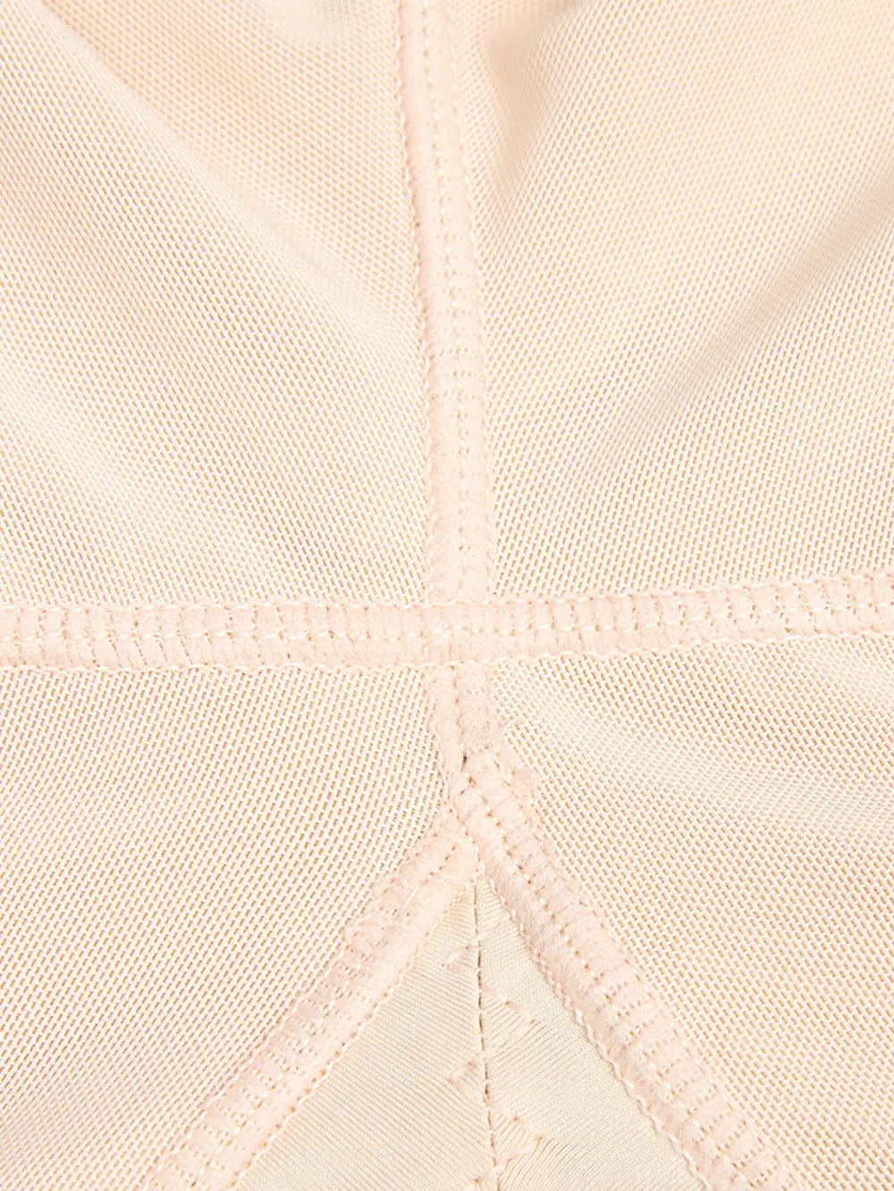 Full Size Zip Up Lace Detail Long Sleeve Shapewear 