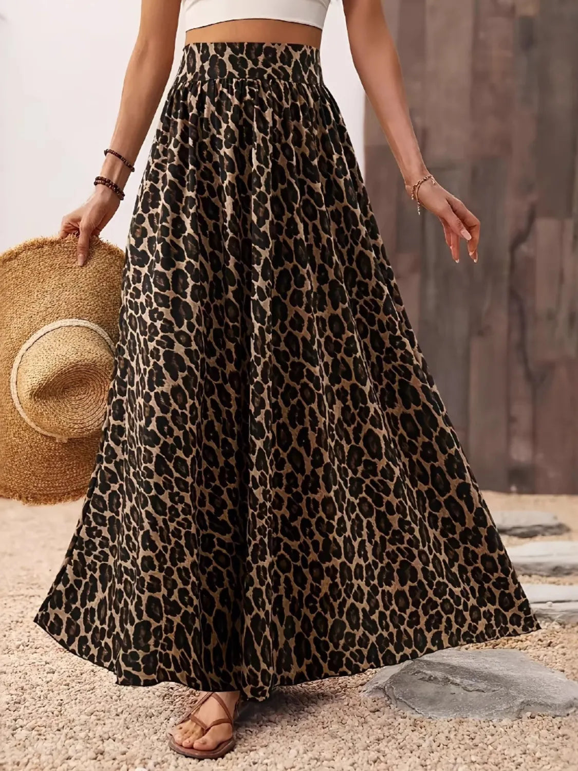Leopard Maxi Skirt 