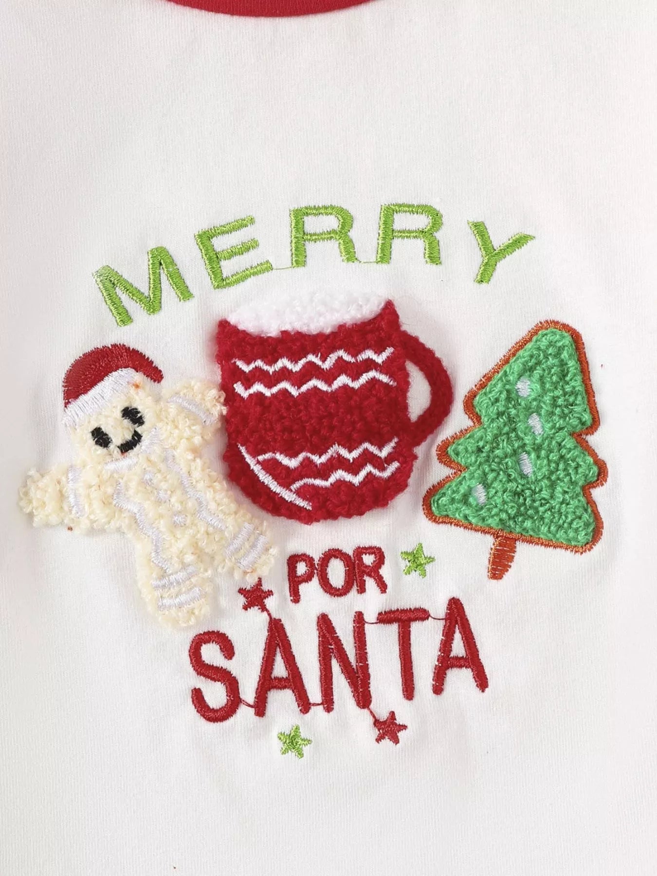 Children's Christmas Reindeer Striped Pajama Set 