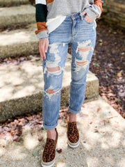 Distressed Skinny Jeans 