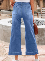 High-Waisted Wide Leg Flare Jeans 