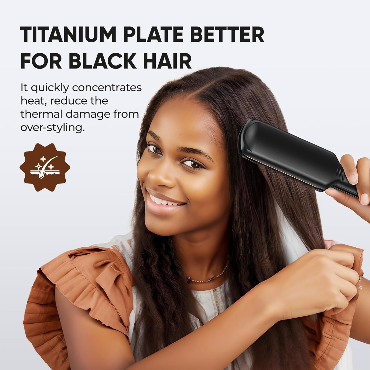 Achieve Salon-Smooth Hair with SmoothStyle™ LCD Infrared Hair Straightener 