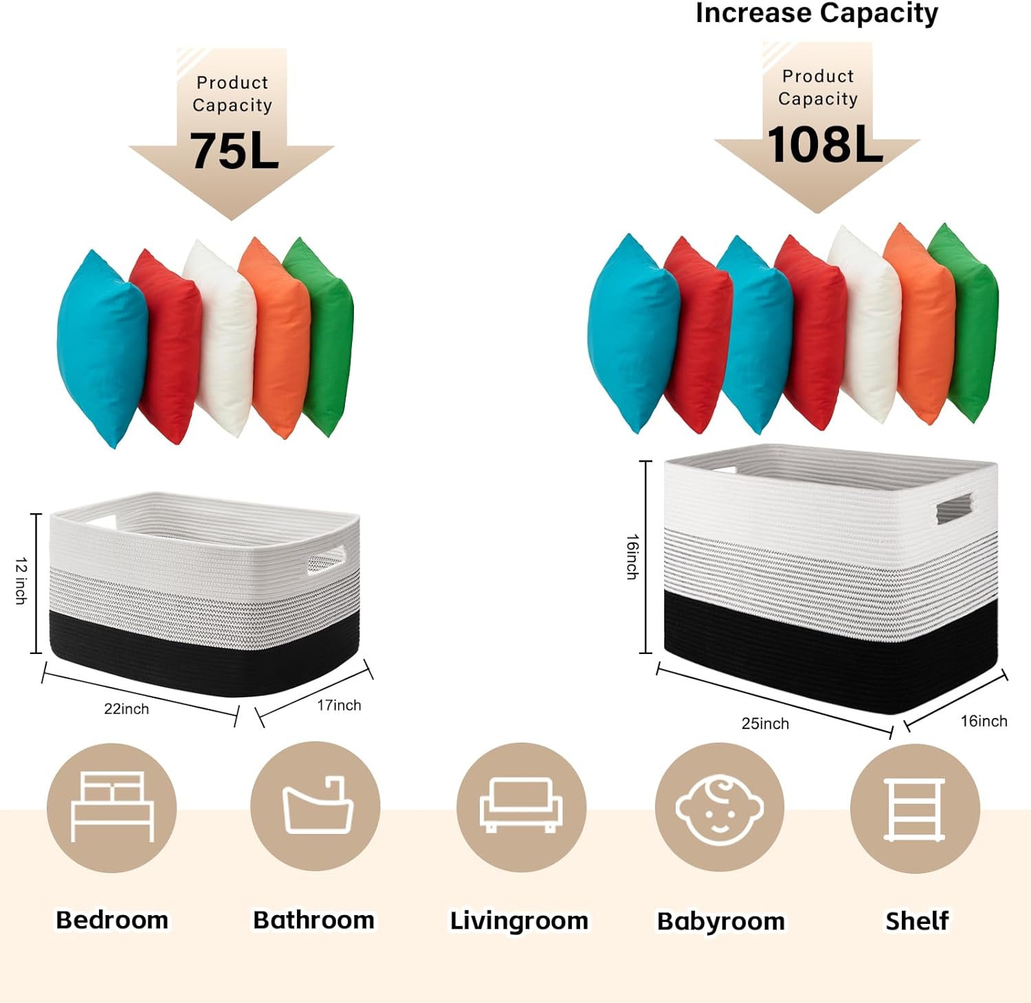uexim Large Storage Basket 