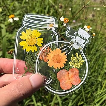 BlossomTabs DIY Transparent Bookmarks (Set of 80 Pcs) 