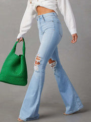 Distressed Jeans with Pockets 